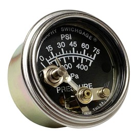 Murphy by Enovation Controls 20P7-75, 2" Pressure Swichgage w/Lockout, 0-75 psi (05703206)