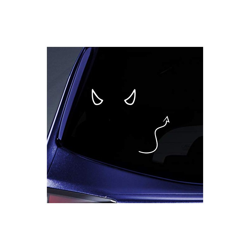 Bargain Max Decals Devil Outline Sticker Decal Notebook Car Laptop