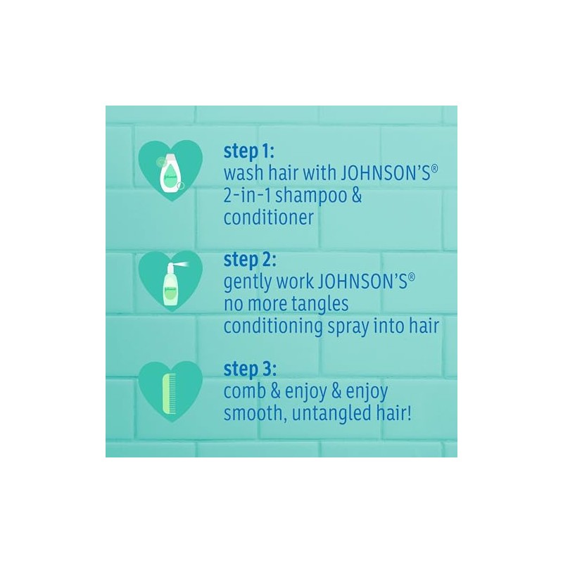 Johnson?s Tear Free Detangling 2-in-1 Toddler & Kids Shampoo &