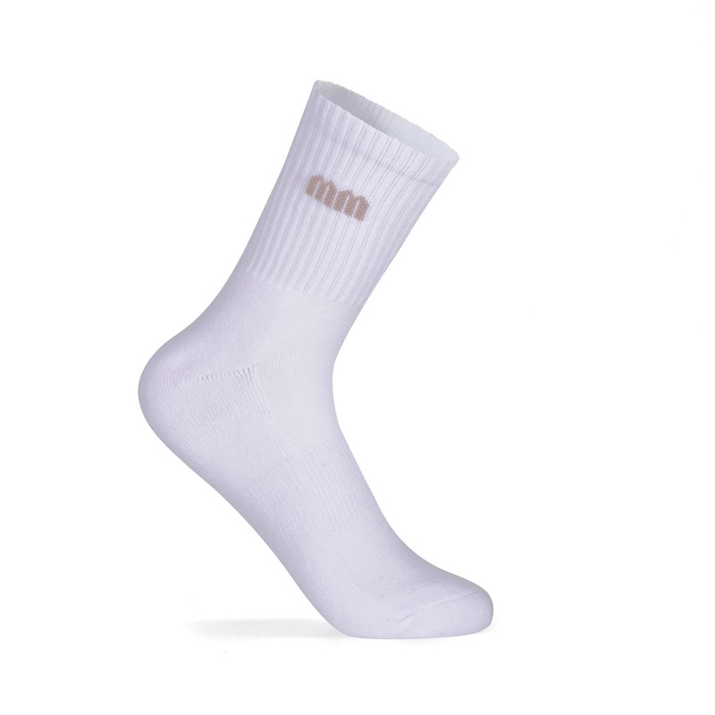ANT21T Antrop Athletic Crew Socks, 4 Pairs, White Black and