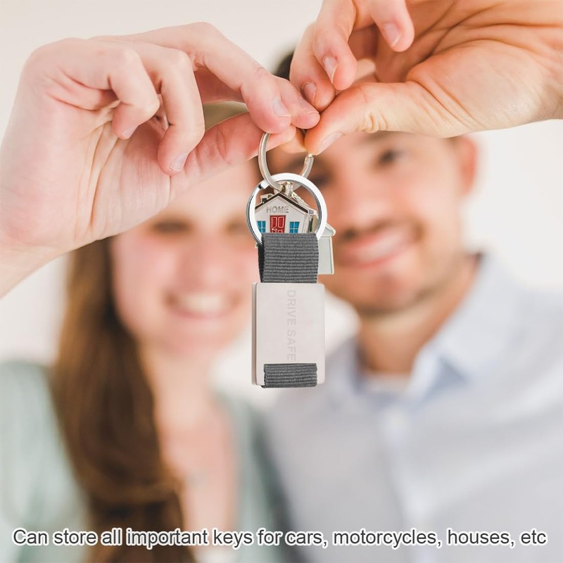 BCHKO Engraved Keychain, Car Lucky Charm Pendant, Gift for the