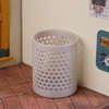 Dollhouse Mini Storage and Laundry Basket, Gray, 1:12 Scale, Plastic