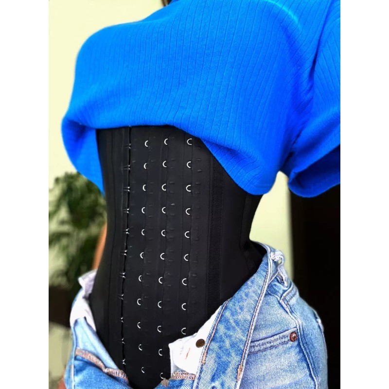 Kisha Faja Cinturilla Reductora Látex 4 Hileras De Broches