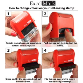 ExcelMark Self-Inking Rubber Teacher Grading Stamp - Extra Credit