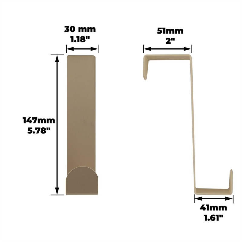 keypak Over Door Hanger, Set of 3 Multi Colour Metal