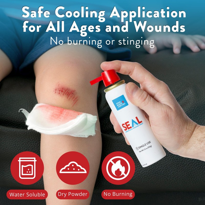 1.5oz SEAL Aerosolized Hemostatic Wound Spray – Rapid Bleeding Control