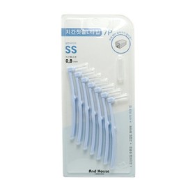 Dental interdental brush L type 7P 0.8mm (SS) Tartar removal, bad breath prevention / 덴탈 치간칫솔 L형 7P 0.8mm (SS) 치석제거 구취예방