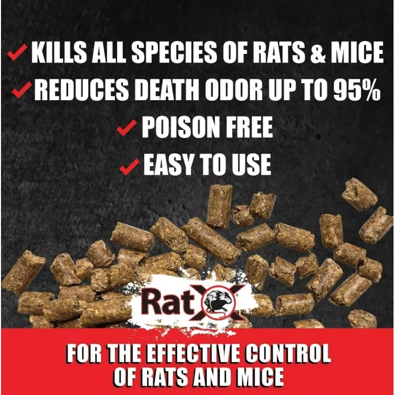 RatX 2 Pk Ready-to-Use Rat Bait Trays. Effective on All
