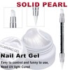Pear White Solid Builder Gel for Nails, 3D Sculpture Gel