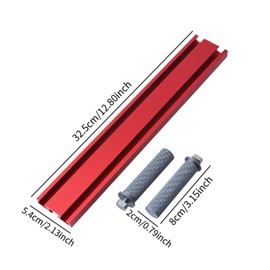 Baoblaze T Track for Woodworking Fixtures High Strength Heavy Duty Miter Gauge Universal for Sliding Jigs Sliders Router Table Support, 20mm