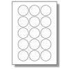 Label Planet® 15 Per Page/Sheet, 5 Sheets (75 ROUND GLOSS