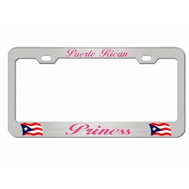 Puerto Rican Princess Puerto Rico License Plate Frame/Car Accessories Car Tag Holder