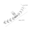 COLLBATH Adjustable Rhinestone Mask Strap Adjuster Ear Hook Holder for