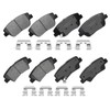 YxpBrake Front Rear Ceramic Brake Pads with Hardware Fit for