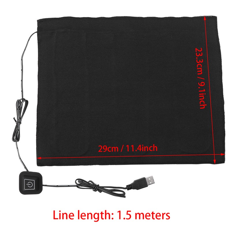 DC 5V 3‑Shift USB Electric Cloth Heater Pad Heating Element
