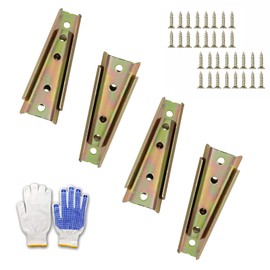 4Pcs Furniture connectors Sectional Sofa Connector, Diagonal Bolts, Sofa Fixing Bolts, Interlocking Connector Bracket, Bed Frame Accessories for Sofas & Modular Furniture (Gold, 12cm)