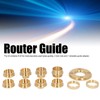 11Pcs Brass Router Template Guides Set for Dovetailing, Hinge Routing,