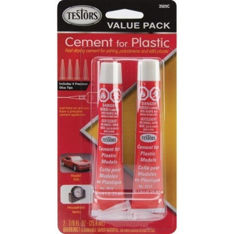 Testor Corp. REPRICE! Plastic Cement Value Pack, 2 X 7/8