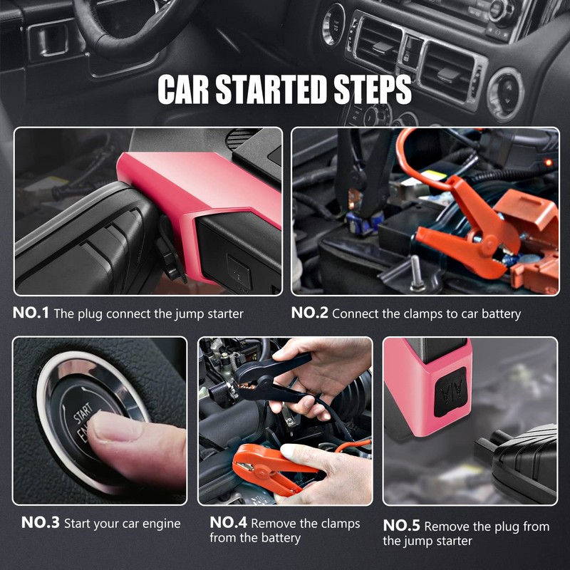 DNA MOTORING TOOLS-00267 12V 1500A 15000 mAh Multi-Function Portable Car