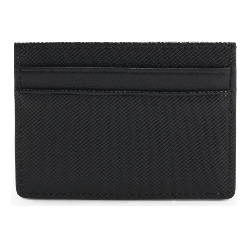 Tarjetero Boss Para Hombre Con Textura Y Detalles Metálicos Color