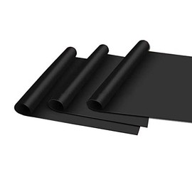 HAC24 Set of 3 BBQ Grill Mats Non-Stick Durable Grill Mats Fibreglass Grill Mat Roasting Foil Grill Mat Baking Mat