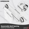 JOMOLA Towel Bar Suction Hand Towel Rack for Bathroom Stainless