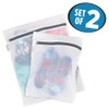 iDesign Mesh Laundry Bags with Built in Zipper for Cleaning