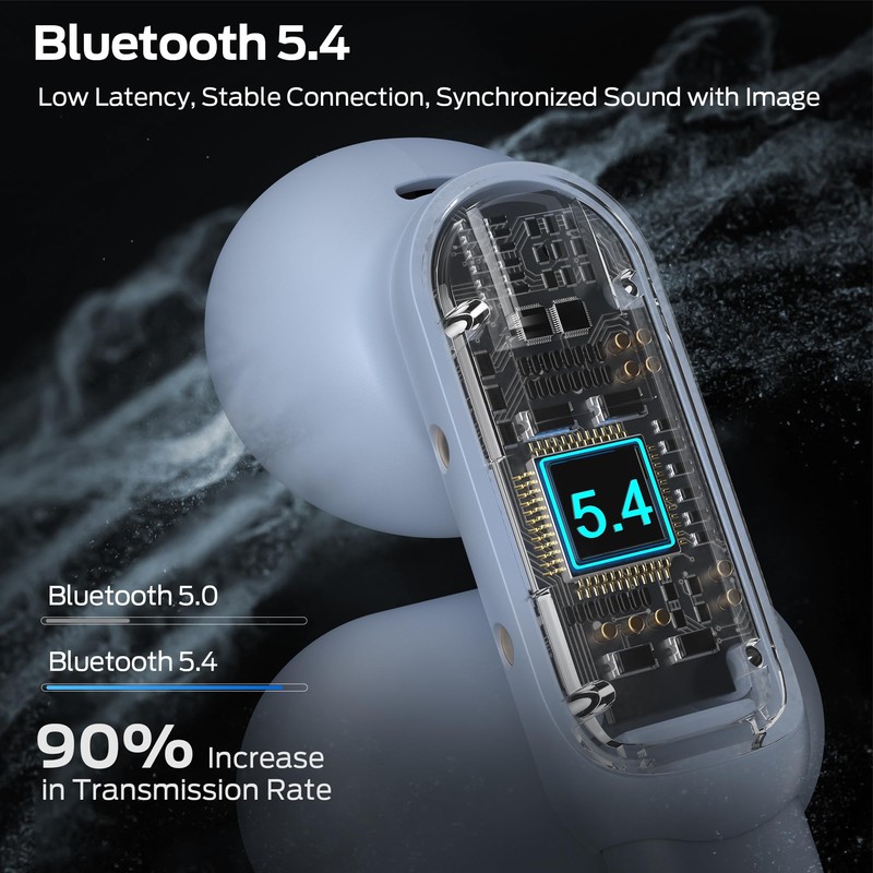 Monster Wireless Earbuds Open Ear AC601, Comfort Clip-On Bluetooth Earbuds,