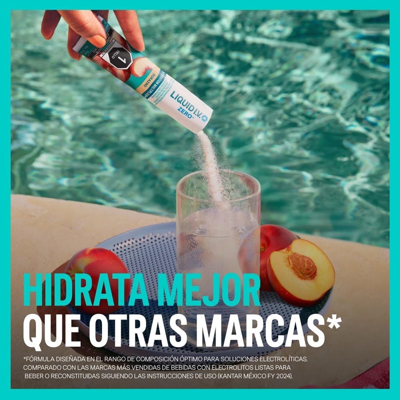 LIQUID I.V. Zero Electrolitos y Vitaminas en Polvo para preparar