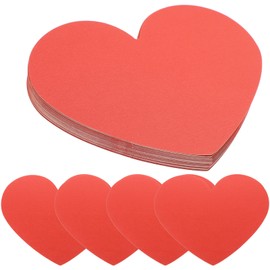 Operitacx 40 pieces Valentine's Day heart cut-outs heart shape paper cards heart love stamped red heart gifts pendant heart paper box for Valentine's Day decoration