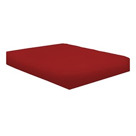 NIYS Luxury Bedding 100% Egyptian Cotton 40CM/16 Extra Deep Fitted Sheets (Red, King)