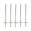 5PCS Stainless Steel Bow Fishing Arrowheads Slingshot Catapult Dart Tips