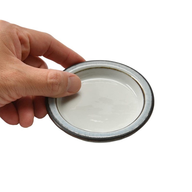 Light Color Line Condiment Dish [3.5 x 0.7 inches (90