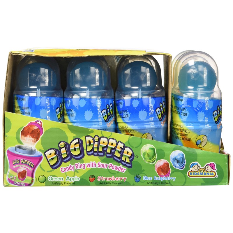 Big Dipper Candy Ring With Sour Powder 12 Count