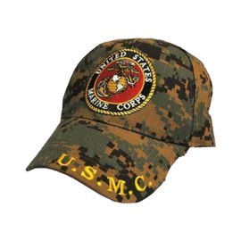Trade Winds CAMO MARPAT Green US Marine Corps USMC EGA Eagle Globe Anchor Insignia Cap HAT, 7 3/4