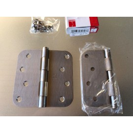 HAGER RC1842 4X4 US15 Full Mortise Bearing Door Hinges Satin Nickel 032898