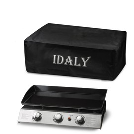 Idaly™ Protective Cover for Plancha - Waterproof Polyester Tarpaulin with Elastic Strap - Easy to Fit - For Plancha | Gas Stove | Outdoor Grill -