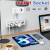 Power Strip with 2 USB and 2 Type-C Multiple Sockets