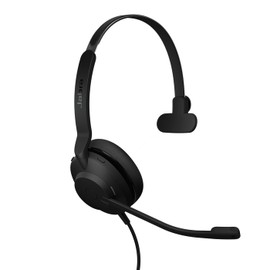 Jabra Evolve2 30 SE - Kabelgebundenes Mono-Headset mit Geräuschunterdrückung und 2-Mikrofon-Technologie - inkl. USB-A-Kabel - Mit allen führenden Unified Communications-Plattformen nutzbar - Schwarz