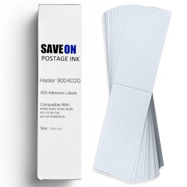 Save On Postage Ink - Hasler 9004020 Compatible Postage Meter Double Labels – for WJ60, WJ65, WJ90, WJ95, WJ110, WJ135, WJ150 POWERPOST (7" x 1 9/16")