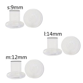 High Heel Protectors, Stiletto High Heel Protectors, Transparent High Heel Stoppers Savers for High Heel Shoes, Women Shoes Heels Savers Stopper, 6 Pairs (3 Different Sizes) Loopunk