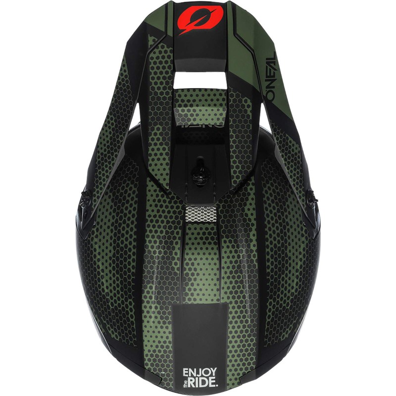 O'NEAL 5SRS Adult Helmet Covert, Black/Green, XS (0628-461)
