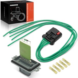 A-Premium HVAC Blower Motor Resistor with Wire Harness Kit Compatible with Chrysler & Dodge Vehicles - Sebring 2005-2006, Stratus 2005-2006 - Replace# 5166541AA