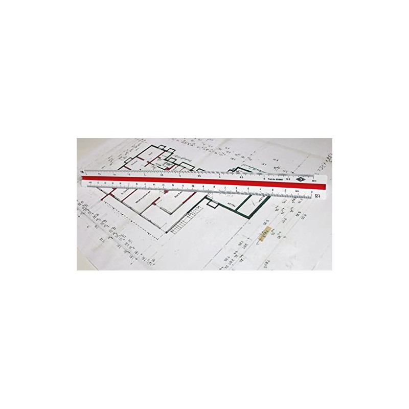 Wedo 52 55002 30 cm Engineer’s Triangular Scale
