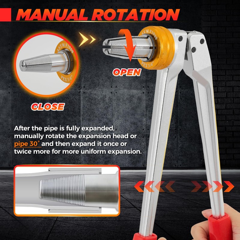 Saker PEX Tube Expansion Tool Kit | PEX-A Expansion Tool