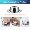 250 Pieces Hard Clothing Security Tags 8.2Mhz RF Frequency, White