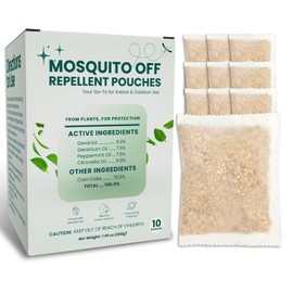 Mosquito Repellent Outdoor Patio Indoor Plant-Based Mosquito Deterrent Pouches 10 Pouches Long-Lasting Mosquito Control for Home Camping Hiking