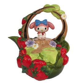 Blue Sky Clayworks My Melody Strawberry Garden Teapot, Home & Kitchen Accessories, Ceramic, 23703