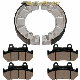 Caltric New For Honda VT700C Shadow 700 1986 1987 Front Brake Pads & Rear Brake Shoes