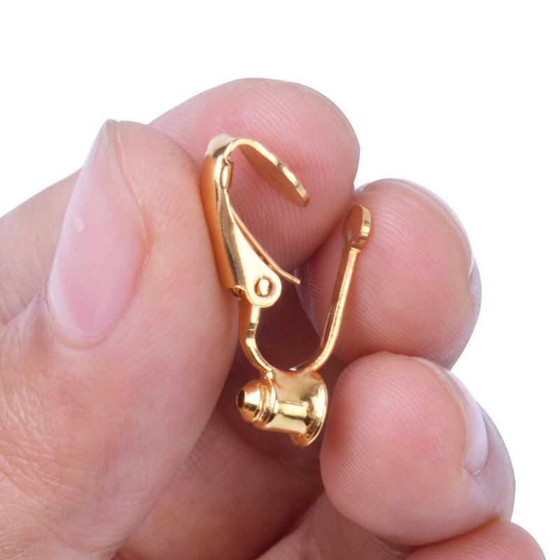 BronaGrand 20 Pieces Earring Clip Backs Clip-on Earring Converter Components